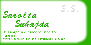 sarolta suhajda business card